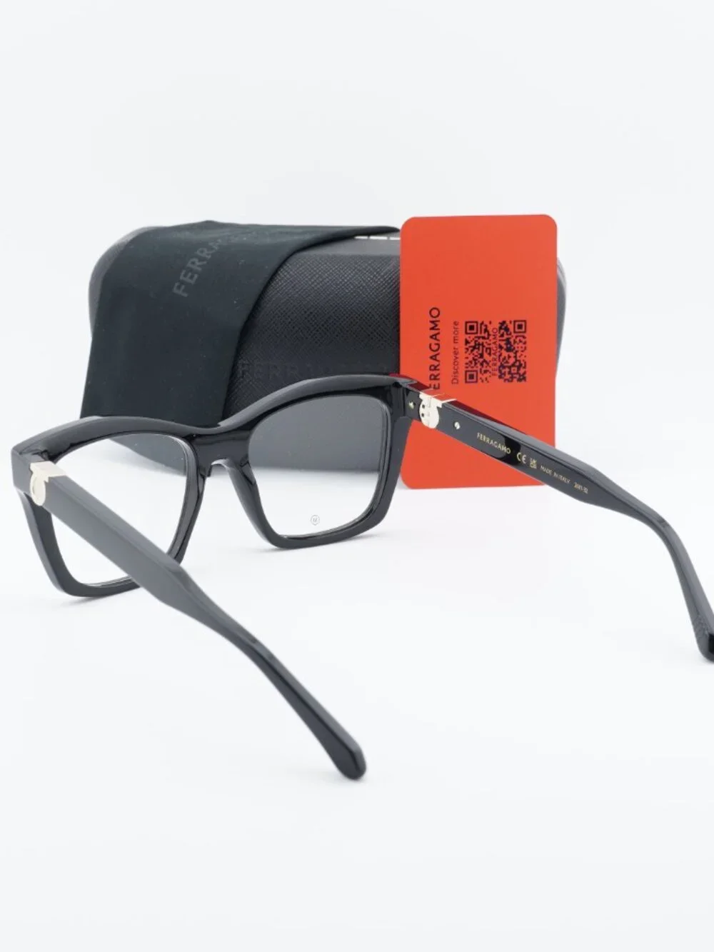 Salvatore Ferragamo SF3022 001 Cat Eye Eyeglasses 53mm – Black